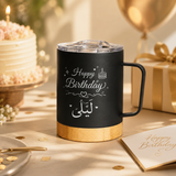 Hydro - Bamboo Base Stainless Steel Mug