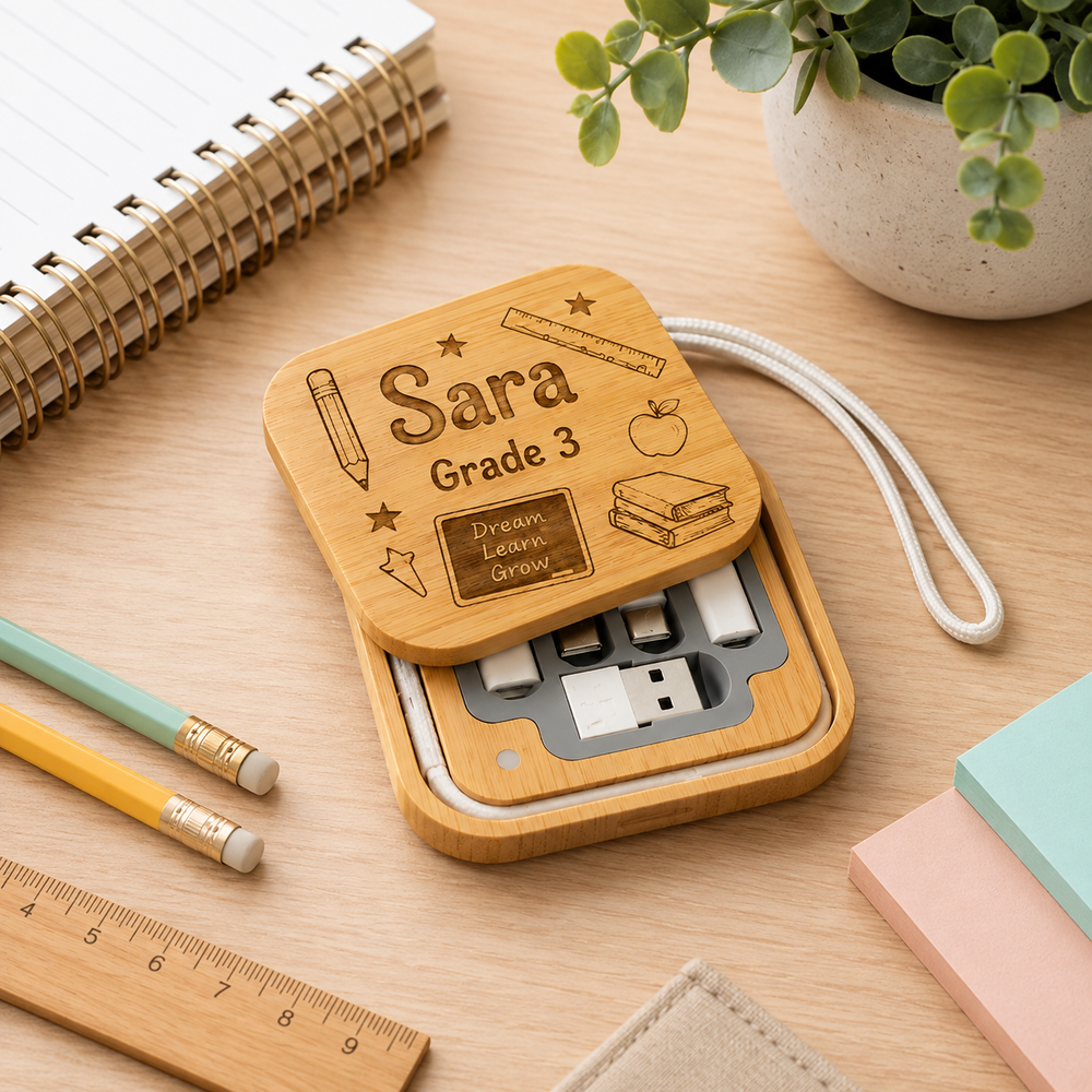 Bamboo Tech Travel Kit