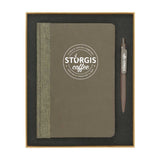 Coffee Notebook & Pen Set with Beige Gift Box