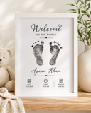 Personalized Baby Birth Footprint Frame