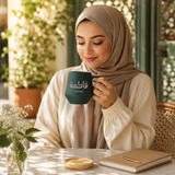 Eco-Neutral Ceramic Mug with Bamboo Lid
