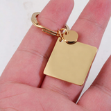 Personalized Best Friend Heart Keychain