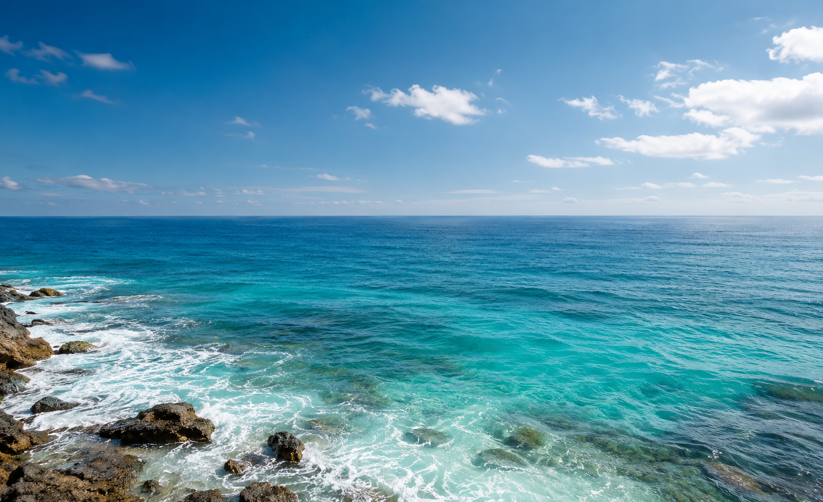 Sea and waterfall sustainability background