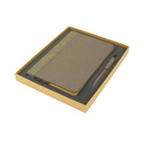 Coffee Notebook & Pen Set with Beige Gift Box