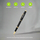 Cross Coventry Classic Black Lacquer with Gold Tone Appointments Rollerball Pen