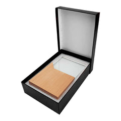 Rectangle Shaped Wood and Crystal Awards with Box