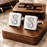 Personalized Cufflinks Titanium Steel Mirror