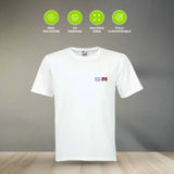 Round neck T-Shirt - Polyester - White  (For Adults)