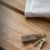 Personalized Rectangle Blank Wood Keychain Laser Engraved