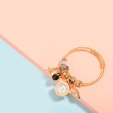Stainless Steel Bangle Charm Luxury Wrist Ladies Quartz Watches
