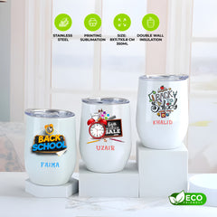 White Aluminum Cup 12 oz (Sublimation)