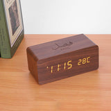 WoodLuxe LED Clock & Charger