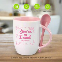 Personalized Two color Spoon Mugs