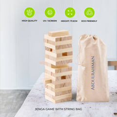 Jenga Game With Bag