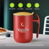 Stainless Steel Coffee Mug With Lid and Handle