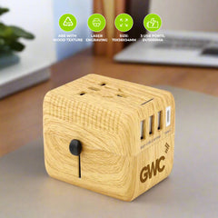 Wooden World Travel Adaptor