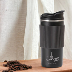 Tumbler With Grip & Spill Proof Lid