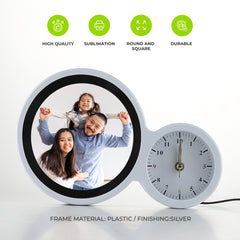 Sublimation Blanks magic Mirror clock with Aluminum Sheet