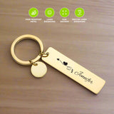 Stainless Steel Rectangle Tag Keychain