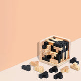 Montessori Early Education 3D wooden Block Jigsaw Puzzle Cubes