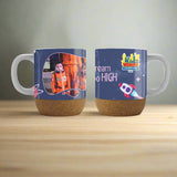 Giftology Ceramic Mug with Cork and Lid