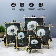 Metal Photo Frame Custom Creative Luxury Branch Photo Frame Table