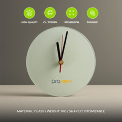 Rectangle Shape Customizable Clock Photo Frame