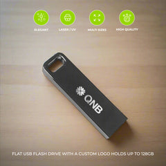 Flat USB Flash Drive with Custom Logo