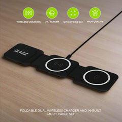 BOLERO - @memorii 2 in 1 Wireless Charger with Multi Cable Set