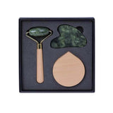 EVE - Jade Face Roller with Wooden Handle