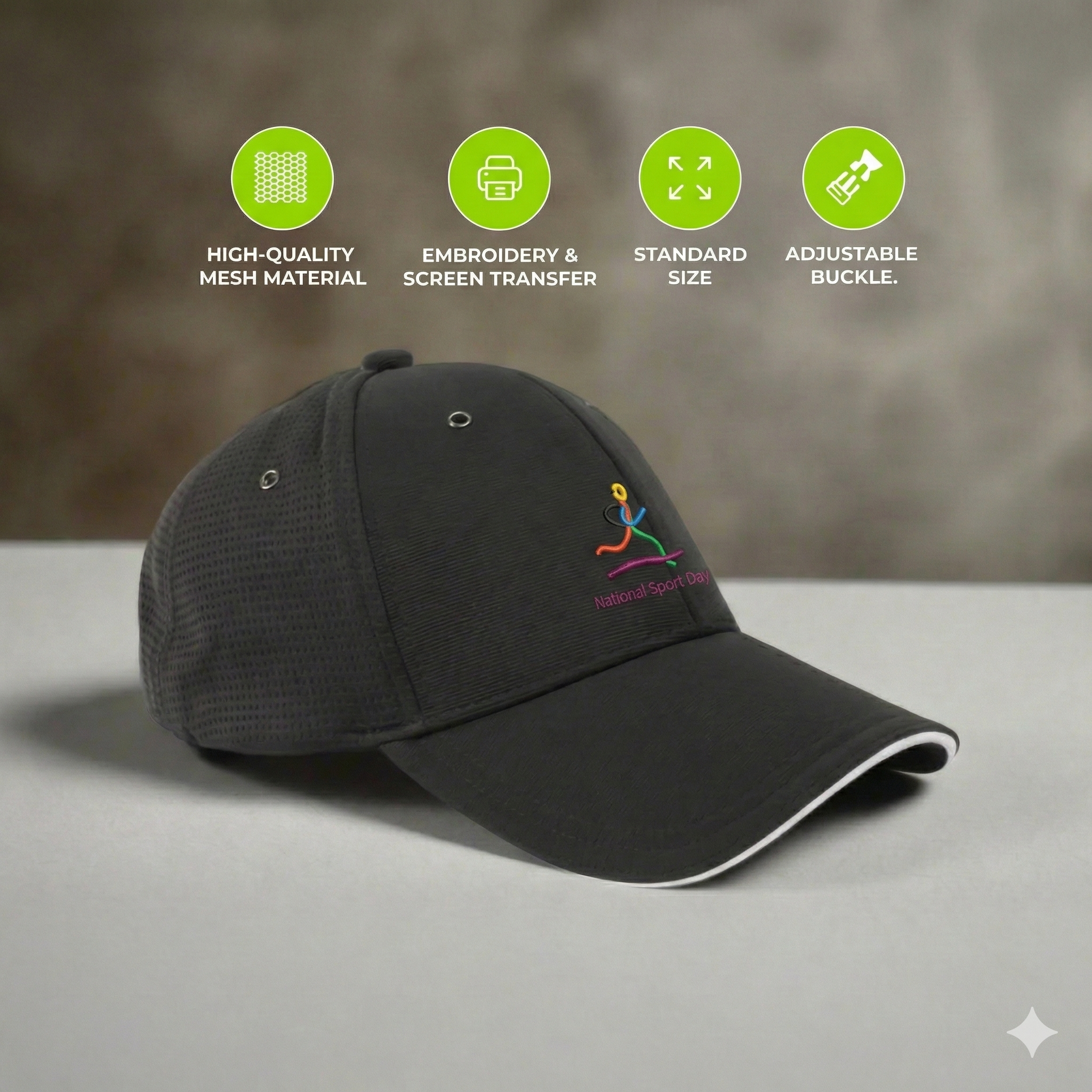 Laddish - Mesh Cap-Black – Gifto Graphics