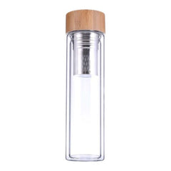 Glass and Bamboo Flask