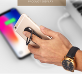 USB Fancy Lighters Rotating Mobile Phone Buckle Ring Holder Tungsten Ignition Cigarette Lighter