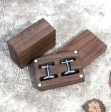 Men’s Cufflink Box with Wooden Packaging