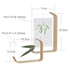 Log-colored Acrylic Creative Table Photo Frame