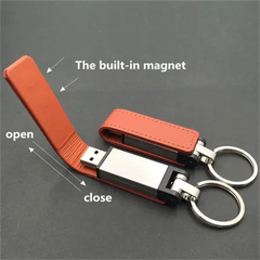 Flash Drive With Leather Cover