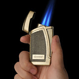 Pure Copper Cigar Smoking Set Antique Copper Cigar Cutter Ashtray And Lighter Set