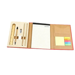 Notebook with Sticky Notes and Ballpen