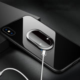 USB Fancy Lighters Rotating Mobile Phone Buckle Ring Holder Tungsten Ignition Cigarette Lighter