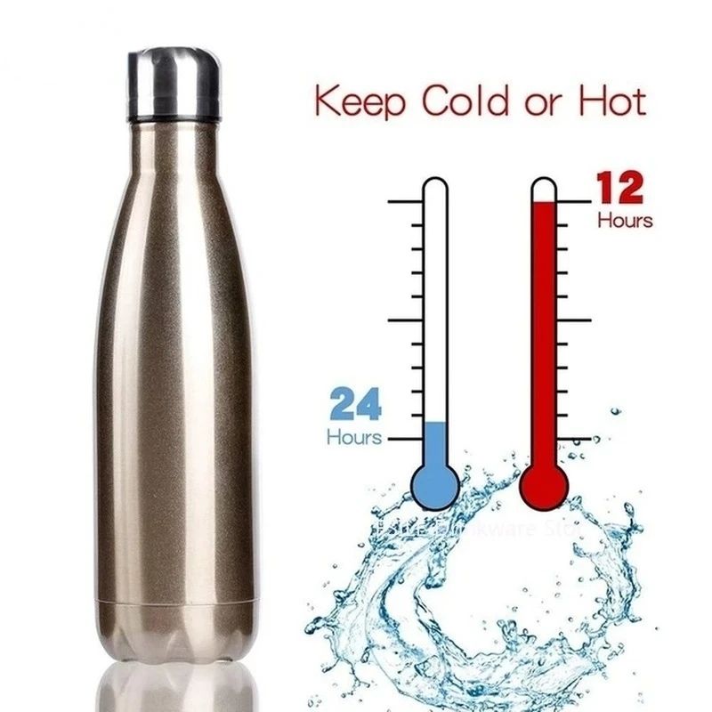Double Wall Stainless Steel Thermal Water Bottle Sport Thermos Bottle Keep Hot and Cold