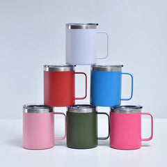 Stainless Steel Travel Mugs Cup With handle