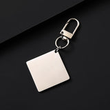 Customizable Stainless Steel square Laser Engraved logo