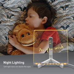 LED Night Light Beech Wooden Base Display Stand