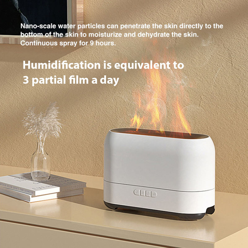 Essential Oils Scent Aroma Diffuser Bluetooth Air Flame Humidifier With Bluetooth Speaker