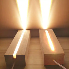 Wooden LED Display Base