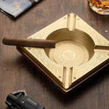 Custom Metal Wooden Cigar Ashtray