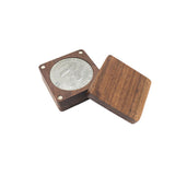Solid Wood Black Walnut Commemorative Coin Badge Medal