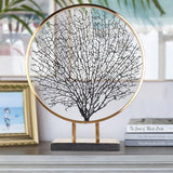 Modern Office Farmhouse Living Room  Golden Electroplated Decor Metal
