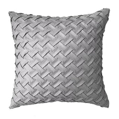 Gray Woven Pillowcase