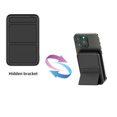 VEGER Magnetic Power Bank,  10,000mAh Foldable Wireless  Portable Charger, 22.5W Fast  Charging Mag-safe Battery Pack  with Stand